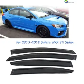 Ea750858su Wflnhb Window Visors For Subaru Wrx Sti 2015-2018 Sedan Rain Guard Door Vent Deflector