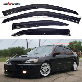 05weather Wheelx For 2001-05 Honda Civic Es1 Es2 Sedan Jdm Mugen Style Window Visors Rain Guards