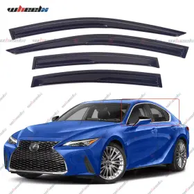 Wheelx 2021-2024 300/350/500 For Lexus Is300 Is350 Mugen Style Window Visors Rain Guards Deflectors