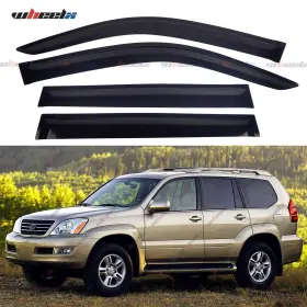 Wheelx Gx470 Out-channel Window Visor For 2003-09 Lexus Rain/sun/wind Guard Vent