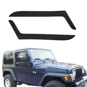92054 Win2x For 97-06 Jeep Tj Wrangler Sun Rain Guards Vent Deflector Window Visor 2pcs