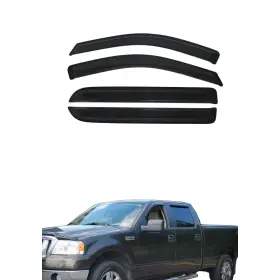 94443 Win2x For 04-08 Ford F150 Super Crew Cab Sun Rain Guard Vent Deflector Window Visors