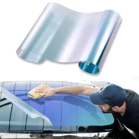 St-f647-us Xhuangtech Chameleon Deep Blue Car Front 19.29 Inch In X 9.84ft Ft