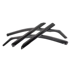 Hy009145 Xyberautoparts In-channel Fordodge Durango 2011-2025 Smoke Rain Guard Window Visor Glossy Black