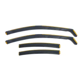 Hy010157 Xyberautoparts For Toyota Camry 2025 Smoke Rain Guards Window Visors In-channel Glossy Black
