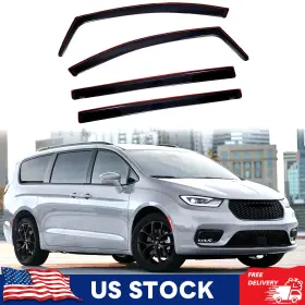 Hy010638 Xyberautoparts In-channel For Chrysler Pacifica 2017-2025 Window Visor Shade Wind Rain Guards