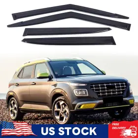 Ixuan-venue-2023-window-gb Xyberautoparts For 2020-2024 Hyundai Venue Premium Style Window Visor Rain Guard Wind Deflector