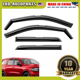 200486 Ybb-autoparts For 2011-2026 Dodge Durango Shatterproof Rain Guards Vent Visors Shade