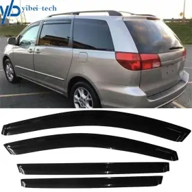 Yi70462t Yibei-tech 4pcs Acrylic Window Visors Vent Guard Deflector For Toyota Sienna 2004 2005-2009 Yi70462t Yibei-tech 4pcs Acrylic Window Visors Vent Guard Deflector For Toyota Sienna 2004 2005-2009