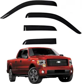 B0dbq6jbkp Ylscoo Window Rain Guards For 2004-2014 Ford F150 Supercab/extended Cab