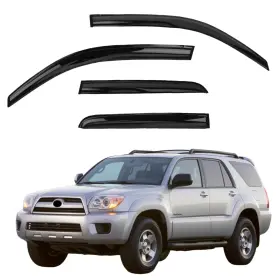 Ylscoo Nyt-038 Window Visors Rain Guards Fits 2003-2009 4runner Dark Smoke