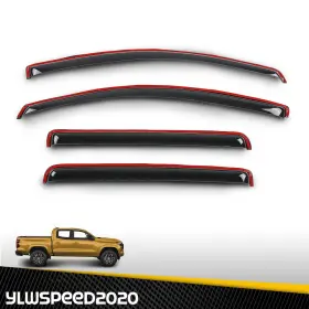 Yl2025120506 Ylwspeed20 Smoke In-channel Door Window Vent Visors Fits 2023-26 Chevy Colorado Gmc Canyon Yl2025120506 Ylwspeed20 Smoke In-channel Door Window Vent Visors Fits 2023-26 Chevy Colorado Gmc Canyon