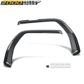 Ylwspeed2000 Ylw326537 Fit For 2012-2018 Kenworth T680 T880 Windows Visors Vent Rain Guard Deflectors
