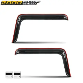 Ylw856269 Ylwspeed2000 Window Rain Guard Visors Vent Deflectors Fits 1984-2008 Kenworth C500 W900 T800