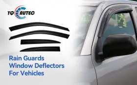 Yd-099 Yqautec Window Visor Rain Guard 2004 2005 2006 Toyota Tundra Double Cab 4 Pcs Set