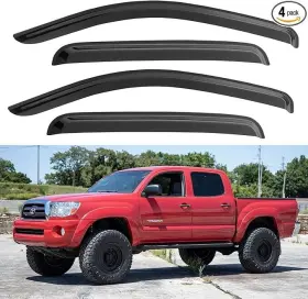 Yd-274 Yqautec Auto Ventshades For 2016-2023 Toyota Tacoma Double Cab Only
