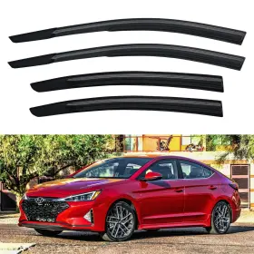 Yd-295 Yqautec Window Visors Rain Guards Shield For 2017-2020 Hyundai Elantra Wind D