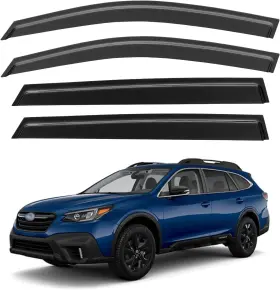 Yd-301-g Yqautec Window Visors Rain Guards Compatible With 2020-2024 Subaru Outback Smoked