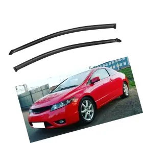 Yd-t2-0026 Yqautec Window Rain Guards Shield For 2006 2007 2008 2009 2010 2011 Honda Civic Wind