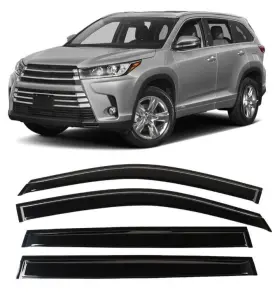 Qmp-g01h0620 Zdkk 4pcs Window Visors Sun Wind Rain Shield For 2014-2019 Toyota Highlander