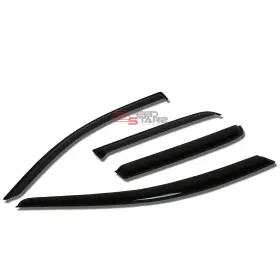Zpd-wvst20097 Zpeedstarz For 14-17 Mit Mirage 5dr Smoked Outside Mount Window Visor Wind Rain Deflector