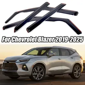 Hy0010213 Ztt In-channel For Chevrolet Blazer 2019-2025 Rain Guard Window Visor Deflector Trim