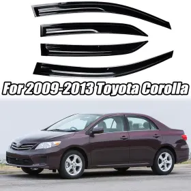 Hy002104 Ztt For 2009-2013 Toyota Corolla Weather Shield Window Visors Rain Guards Jdm Mugen