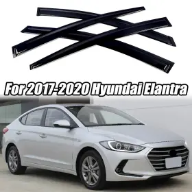 Ztt Hy005987 For Hyundai Elantra Ad 2017-2020 Premium Style Wind Deflector Window Visor