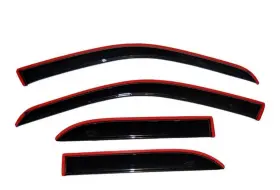 Hy006719 Ztt For Gmc Canyon/chevrolet Colorado Crew Cab 2015-2022 Wind Rain Guards In-channel