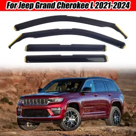 Ztt Hy007672 In-channel Windshield Rain Guard Vent Visor Fit Jeep Grand Cherokee L 2021-2024