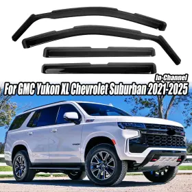 Hy009132 Ztt In-channel For Gmc Yukon Xl Chevrolet Suburban 2021-2025 Rain Guard Window Visor
