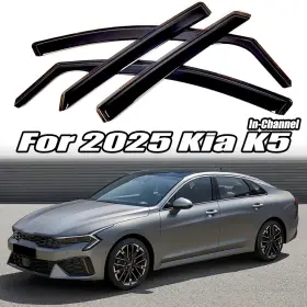 Hy009143 Ztt For Kia K5 2025 Weather Shield Window Vent Deflector Rain Guard In-channel