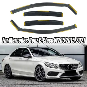 Hy009188 Ztt In-channel For Mercedes-benz C180 C200 C300 15-21 Rain Guards Window Deflector