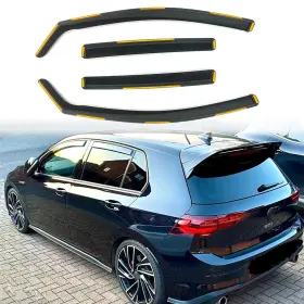 Hy009197 Ztt In-channel Window Visor Rain Guard For Volkswagen Golf Mk8 Gti R 2022-2026