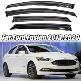 Hy009956 Ztt For Ford Fusion 2013-2020 Rain Guards Window Visors Wind Deflectors Mugen Style