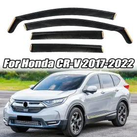 Hy010165 Ztt In-channel For Honda Cr-v 2017-2022 21 Rain Guards Window Visors Smoke Deflector