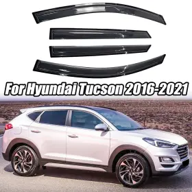 Hy010187 Ztt For Hyundai Tucson 2016-2021 20 Premium Style Rain Guard Window Visors Deflector