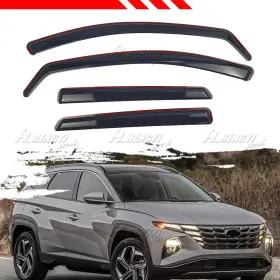 Hy010229 Ztt In-channel For Hyundai Tucson 22-25 23 Window Visors Wind Deflectors Rain Guards