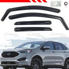 Hy010236 Ztt In-channel For Ford Edge 2015-2024 2016 Rain Guard Window Visor Smoke Deflector