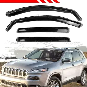 Hy010237 Ztt In-channel For Jeep Cherokee 2014-2023 2022 Rain Guards Window Visors Deflectors