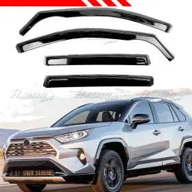Hy010391 Ztt In-channel For Toyota Rav4 2019-2025 24 Smoke Deflector Rain Guards Window Visor