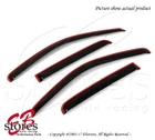 Dodge Dakota Quad Cab/ext 2000-2004 Inner Channel Deep Black Jdm Visors 4PCS New. Price: $38.02.