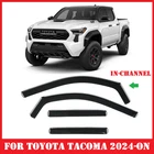In-channel Window Visors Deflectors Rain Guards For Toyota Tacoma 2024-2026 New. Price: $55.65.