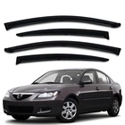 Tape-on Window Visor Rain Guards Deflectors For 2004-2009 Mazda 3 Sedan New. Price: $42.95.
