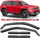 Rain Guards Vent Visors Shade For 2022-2026 Jeep Grand Cherokee New. Price: $62.99.