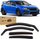 Nilight Durable Channel Rain Guards For Honda Civic Hatchback 2016-2021 New. Price: $55.99.