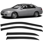 Rain Guard Outside Mount Tape-on Slim Style Window Visors For 03-07 Accord Sedan New. Price: $29.39.