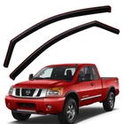 For 2004-2015 Nissan Titan King Extended Cab In-channel Window Visors Vent Shade New. Price: $41.99.