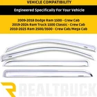 Avs Ventvisor Front & Rear Chrome Window Deflectors For Ram 1500 2500 3500 New. Price: $143.99.