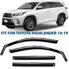 Rain Guards Vent Visors Shade For 2014-2019 Toyota Highlander New. Price: $73.49.